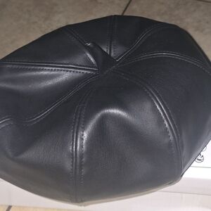 Black Leather Baret